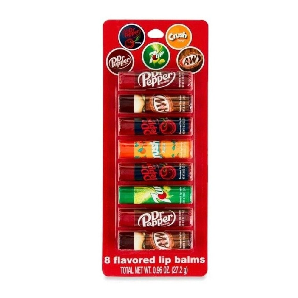 Taste Beauty Flavored Lip Balms 8 Lip Balms Sealed Dr Pepper 7 Up Crush A&W